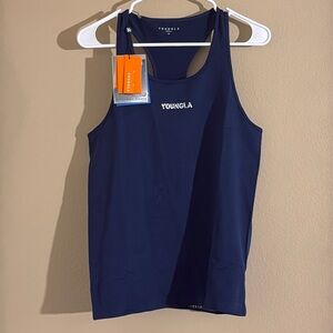 NEW! YOUNGLA GYM SUPERVILLAIN SRINGER - NAVY -SIZE: MEDIUM W/ ORIGINAL PACKAGING